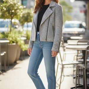 LOFT Women's Medium Heather Gray Blazer